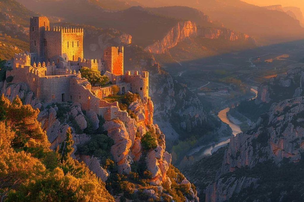 Cette citadelle perchée domine les gorges du Var, offrant un panorama spectaculaire.