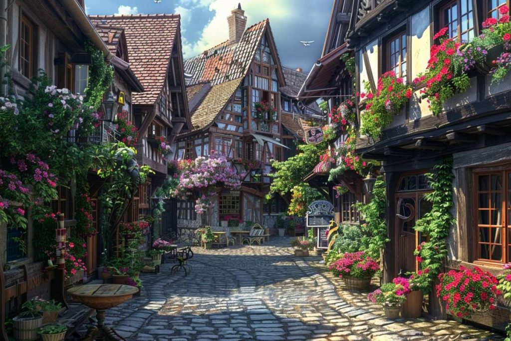 Avec ses ruelles pavées et ses maisons à colombages, ce village est parfait pour un week-end romantique.