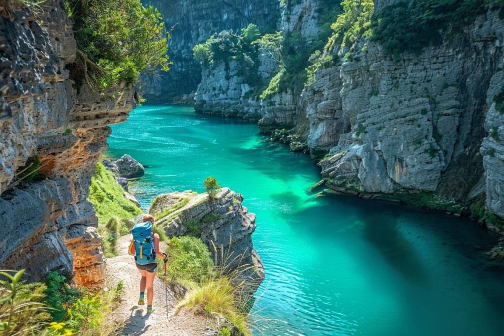 10 km de randonnée au fil de l’eau turquoise et des falaises vertigineuses dans les Gorges de la Méouge