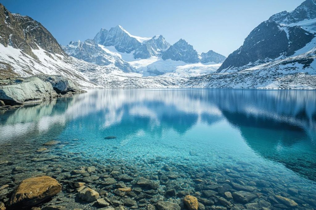 Pas nécessaire d’aller en Islande : ce lac glaciaire digne du cercle polaire est dans les Alpes