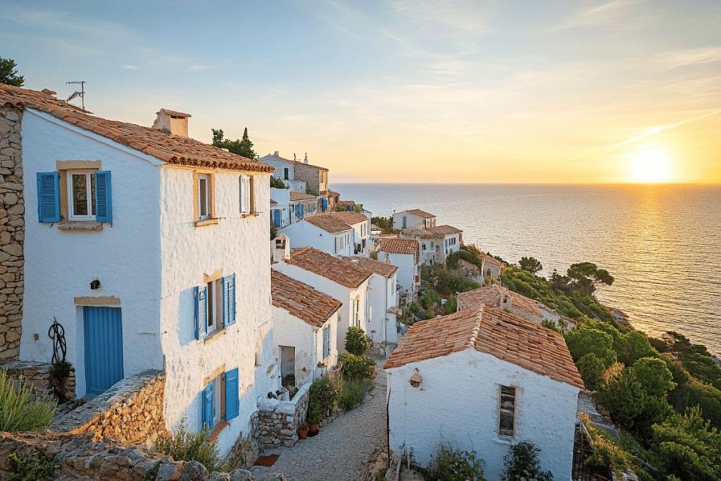 Inutile d’aller à Santorin : ce village blanc surplombant la mer est en Corse