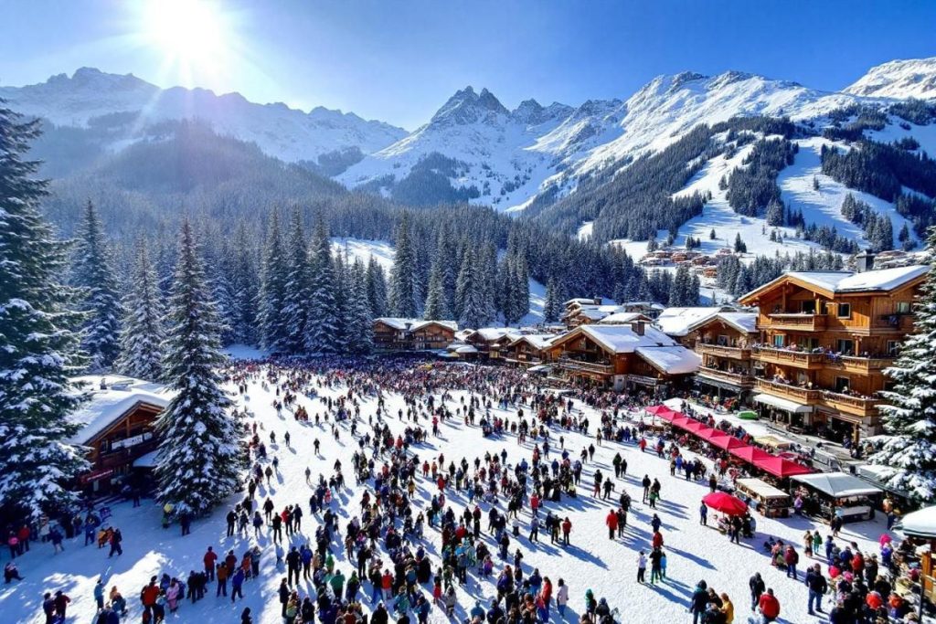 Saturée de visiteurs mais toujours adulée, cette station alpine reste l’obsession de l’hiver