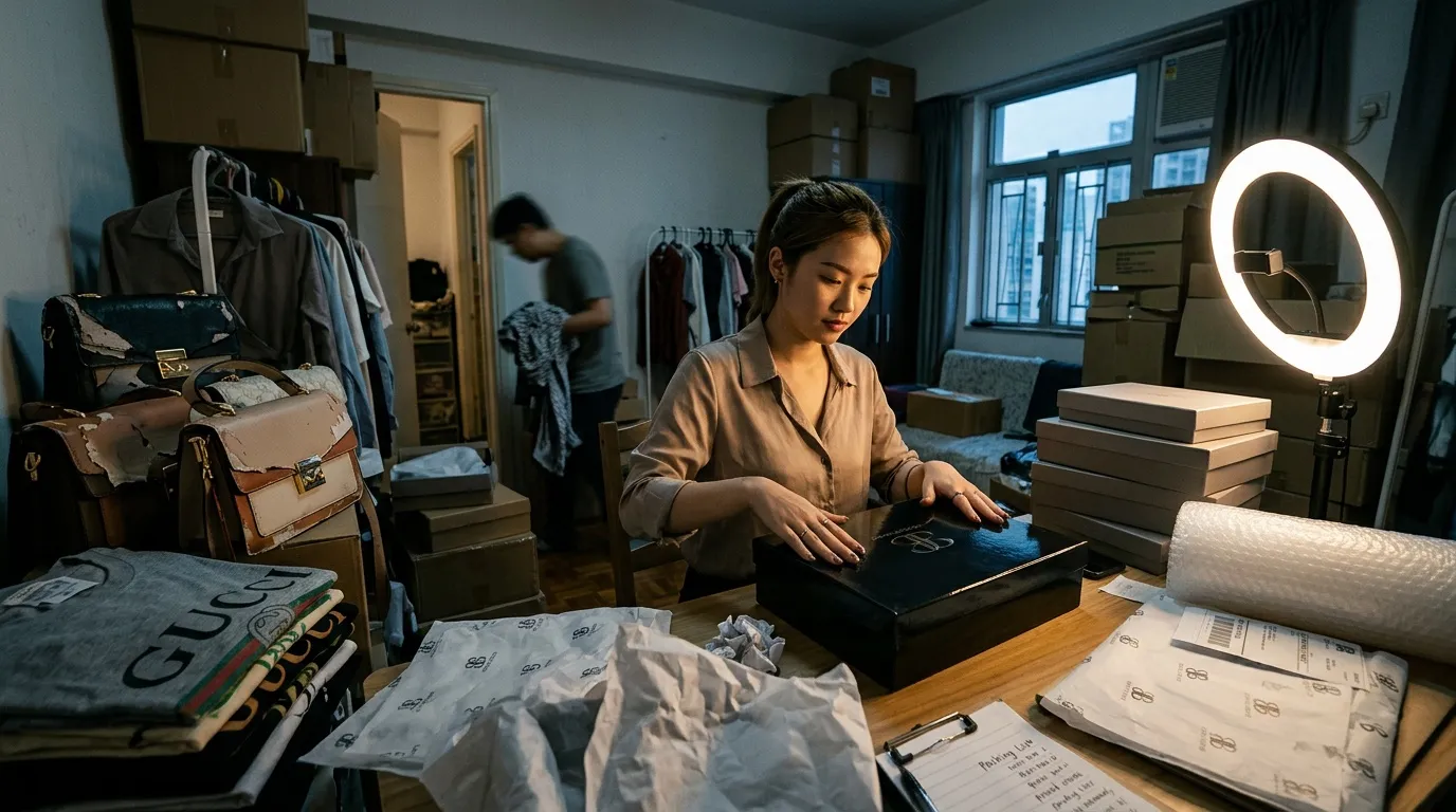 Femme travaillant sur des vêtements dans un atelier de design