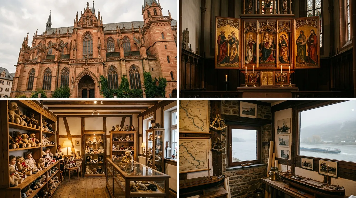 Cathédrale gothique et musées avec collections religieuses et maritimes