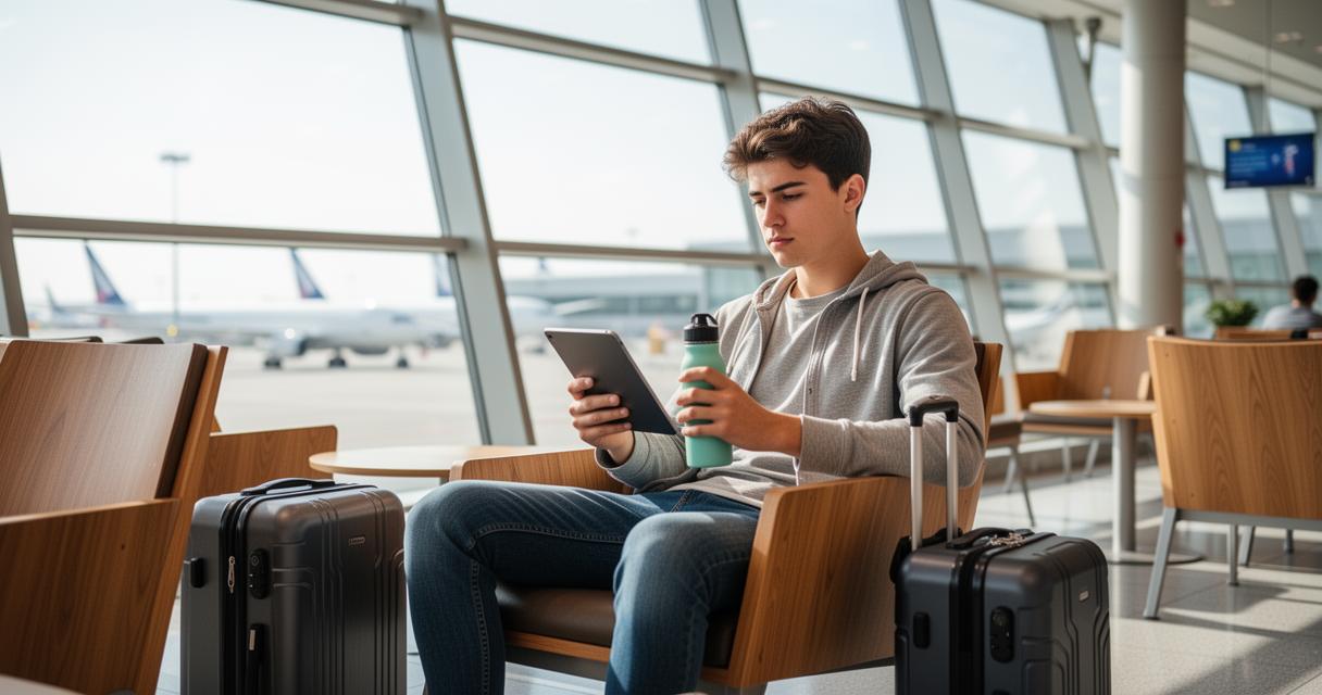 salle d'attente embarquement vol d'avion