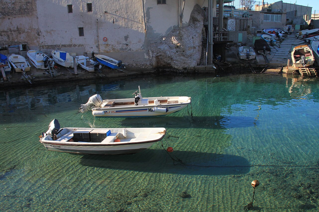 L'anse de Malmousque à Marseille un matin d'hiver