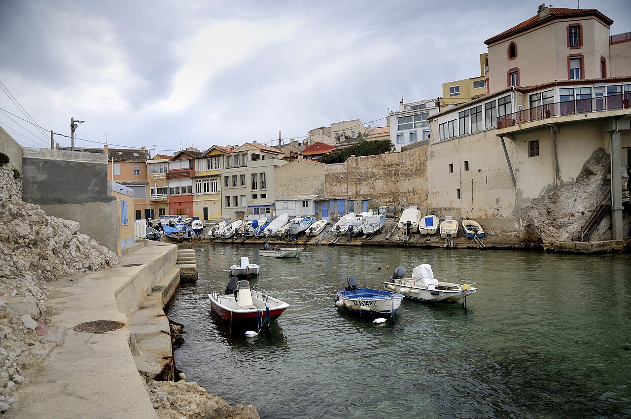 Le petit port du quartier de Malmousque à Marseille
