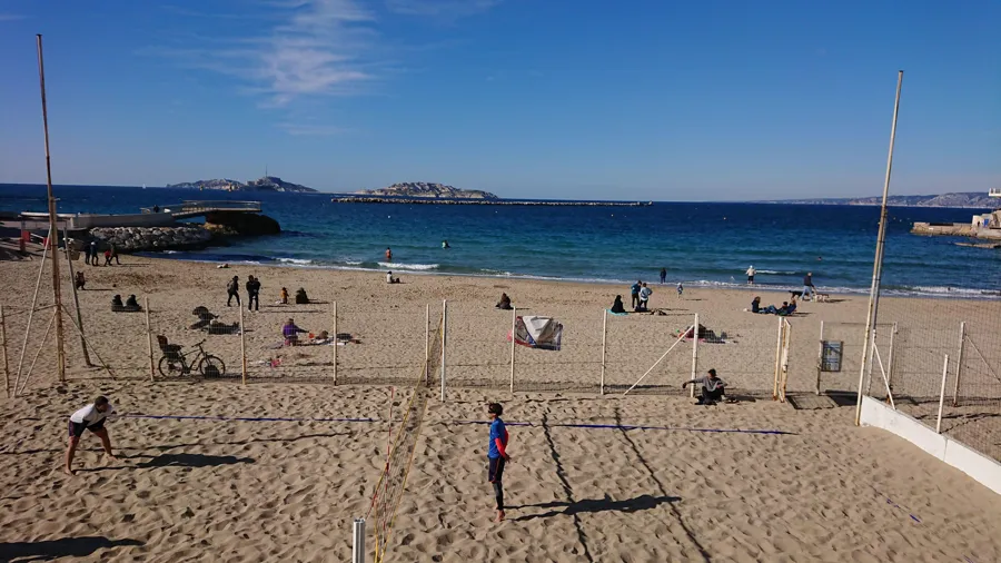 Plage des Catalans à Marseille